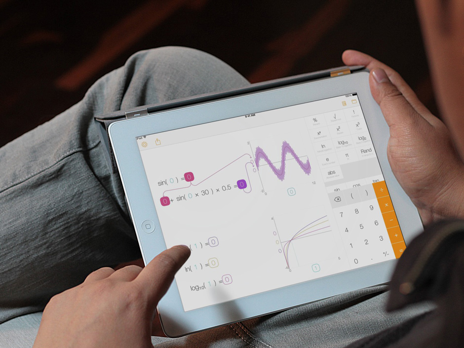 Tydlig being used on iPad at home
